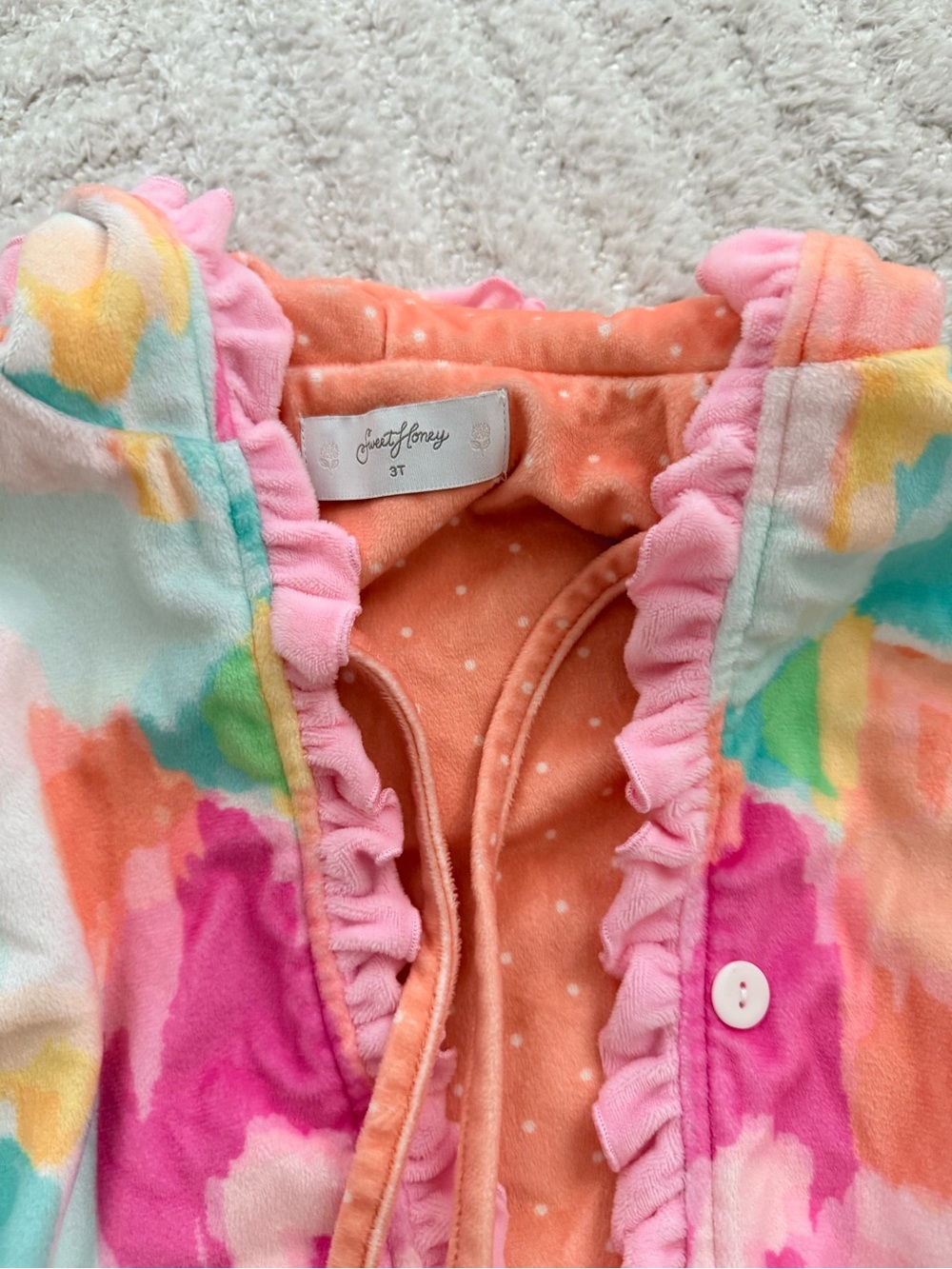 SweetHoney Toddler Girl’s Swimsuit Coverup - Size 3T - Picture 3 of 3